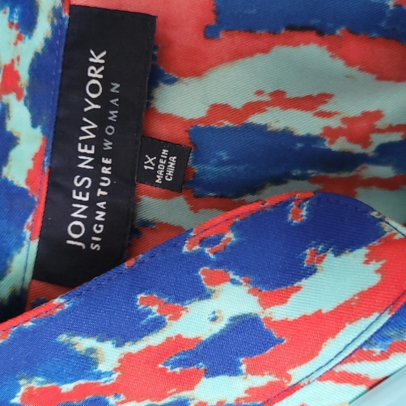 Jones New York size 1X tunic with beading and stones - Picture 4 of 5